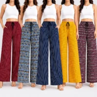 Women’s Pack of 5 Printed Palazzo Pants