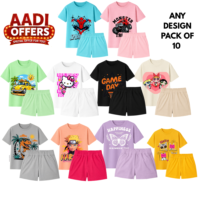 Kids T-Shirt Shorts Combo, Kids Co-Ord Set, Pack of 10 Kids Clothing, Kids Cotton T-Shirt Set, Boys T-Shirt Shorts Set, Girls T-Shirt Shorts Combo, Kids Summer Wear, Printed Kids Clothing, Kids Casual Wear, Cotton Kids Outfit, Kids Matching Set, Graphic Print T-Shirts, Kids Fashion India, Kids Clothing Combo Pack, Cotton Shorts for Kids, Boys Cotton Wear, Girls Cotton Wear, Aadi Offers Kids Wear